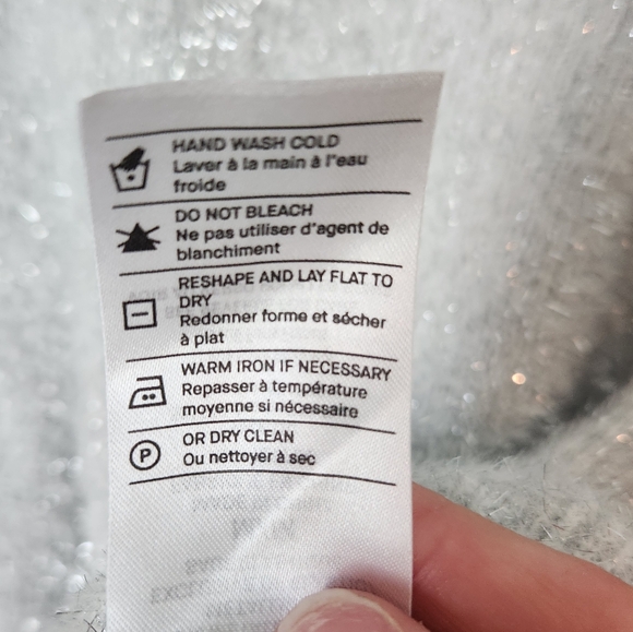 New Vince. Tinsel-Weave Brushed-Knit Jumper - Grey Medium - Picture 7 of 9